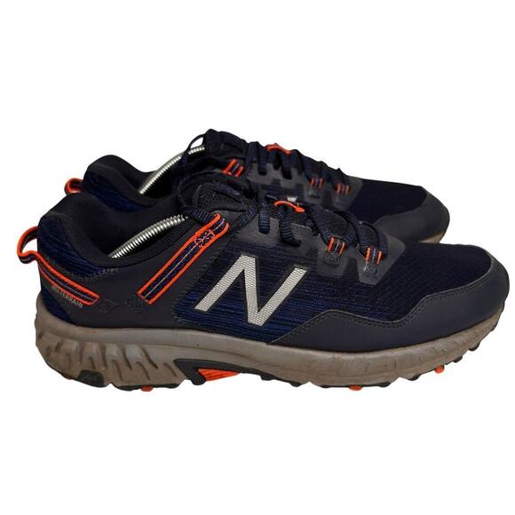 New Balance 410v6 Trail Navy Blue Orange Men Sz 10.5 D Shoes AT Tread Gorpcore - Picture 13 of 16